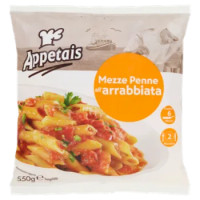 Appetais Mezze Penne All'Arrabbiata Surgelate 550 g