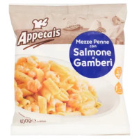 Appetais Mezze Penne Con Salmone e Gamberi Surgelate 600 g