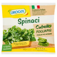 Orogel Cubello Spinaci Foglia Più Surgelati 750 g