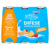 Bella Vita Difese Immunitarie Senza Lattosio Multifrutti 6 x 100 g