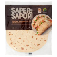 Selex Saper Di Sapori Piadine Fresche Sottili Romagnole I.G.P. Alla Riminese 3x120 g