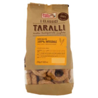 Puglia Sapori I Classici Taralli Specialità 100% Integrale 250 g