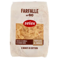 Selex Pasta Di Semola Trafilata Al Bronzo Farfalle 500 g