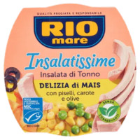 Rio Mare Insalatissime Insalata Di Tonno Delizia Di Mais Con Piselli, Carote e Olive 160 g
