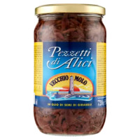 Vecchio Molo Pezzetti Di Alici In Olio Di Semi Di Girasole 720 g