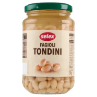 Selex Fagioli Tondini Lessati 360 g