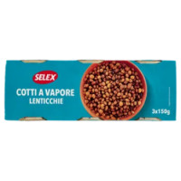 Selex Lenticchie Cotte a Vapore 3x150 g