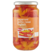 Selex Peperoni Giallo Rossi Tagliati Aromatizzati Con Aceto Di Vino 560 g