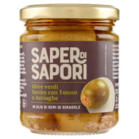 Selex Saper Di Sapori Olive Farcite Con Tonno e Acciughe 180 g