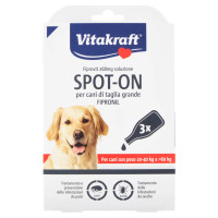 Vitakraft Fiprovit 268mg Soluzione Spot-On Per Cani Di Taglia Grande Fipronil 3 x 2,68 Ml