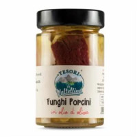 Tesori di Valtellina Funghi Porcini in Olio di Oliva 190g