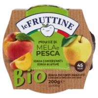 Le Fruttine Bio Mousse Di Mela e Pesca 2 x 100 g
