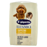 IL GIGANTE Piccoli Grandi Amici Tappetini Igienici Per Animali Domestici Large 90x60 Cm 10 Pz