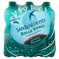 San Benedetto Acqua Minerale Benedicta Leggermente Frizzante 6 x 0,5 L