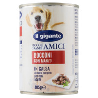 IL GIGANTE Piccoli Grandi Amici Bocconi Con Manzo In Salsa 405 g