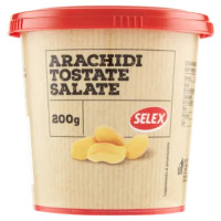 Selex Frutta Secca Arachidi Sgusciate Tostate e Salate 200 g