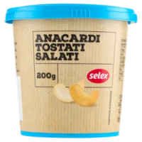 Selex Frutta Secca Anacardi Tostati Salati 200 g