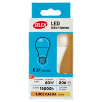 Selex Lampadina Led Goccia E27 9W Luce Calda