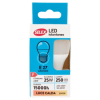 Selex Lampadina Led Sfera E27 3W Luce Calda
