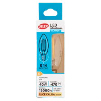 Selex Lampadina Led Candela E14 4W Luce Calda