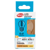 Selex Lampadina Led Minisfera E27 4W Luce Calda