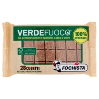 Fochista Verdefuoco Bio-Accendifuoco Per Barbecue, Camini e Stufe 28 Pz