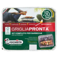 Fochista Grigliapronta Kit Completo Per Barbecue