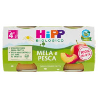 HiPP Biologico Mela e Pesca Omogeneizzato 2 x 80 g