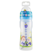 Neo Baby Biberon Plastica Collo Largo Silicone 330ml 4m+