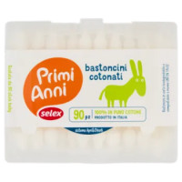 Selex Primi Anni Bastoncini Cotonati Doppia Sicurezza Ideali Per Bambini 90 Pezzi