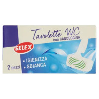 Selex Deodorante Wc Tavoletta Con Candeggina 2 Pezzi