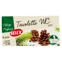 Selex Deodorante WC Tavoletta Pino 4 Pezzi