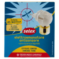 Selex Insetticida Liquido Antizanzare Set Vaporizzatore + Ricarica 33 Ml
