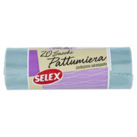 SELEX - SACCHI PATTUMIERA TRASPARENTE CON LEGACCIO - CM. 50X60