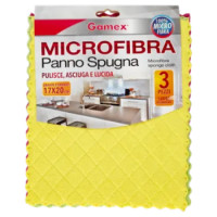 Gamex Microfibra Panno Spugna Grande Formato 17X20 CM 3 Pz