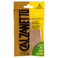 Calzanetto Alzatacco Vera Pelle Scamosciata Misura 41-46