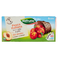 Valfrutta Pesca Italiana Succo e Polpa Di Frutta 6 x 200 Ml