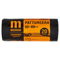 Pattumiera M-Medium 50x60 Cm 20 Sacchi Neri