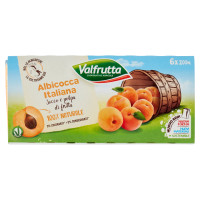 Valfrutta Albicocca Italiana Succo e Polpa Di Frutta 6 x 200 Ml