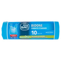 My Sac Bidone Formato Standard 70x130cm Sacchi 10 Pz