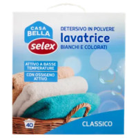 Selex Casa Bella Detersivo Per Lavatrice In Polvere 40 Misurini 2,6 Kg