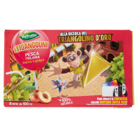 Valfrutta i Triangolini Pesca Italiana Succo e Polpa Brik 8 x 100 Ml