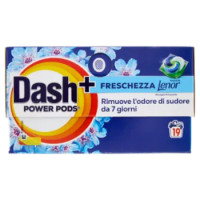 Dash Power Pods Detersivo Lavatrice Capsule + Tocco Lenor Risveglio Primaverile, 19 Lavaggi 404,7 g