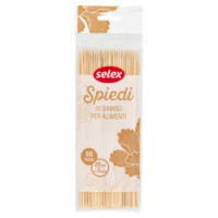 Selex Stecconi Per Spiedini In Bamboo 20 Cm 50 Pezzi