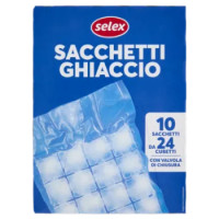 Selex Sacchetti Ghiaccio 24 Cubetti 10 Pezzi