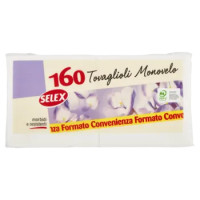 Selex Tovaglioli 1 Velo 33x33 Cm Bianchi 160 Pezzi