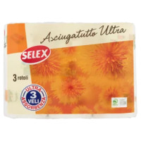 Selex Asciugatutto 3 Veli Ultra 52 Strappi 3 Rotoli