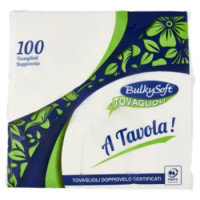 BulkySoft Tovaglioli Doppiovelo A Tavola! 100 Pz