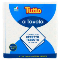 Tutto a Tavola Tovaglioli Effetto Tessuto 38 x 38 Cm 2 Veli 45 Pz