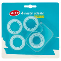 Selex Nastro Adesivo 15 Mm x 10 m Con Chiocciola + 4 Rotoli